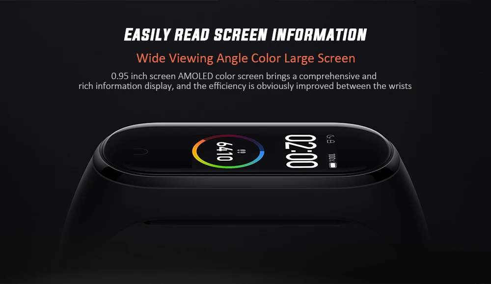 Xiaomi Mi Band 3/4 OLED Экран сенсорный Управление Браслет фитнес-трекер для измерения сердечного ритма Смарт-браслет Xiaomi Mi группа