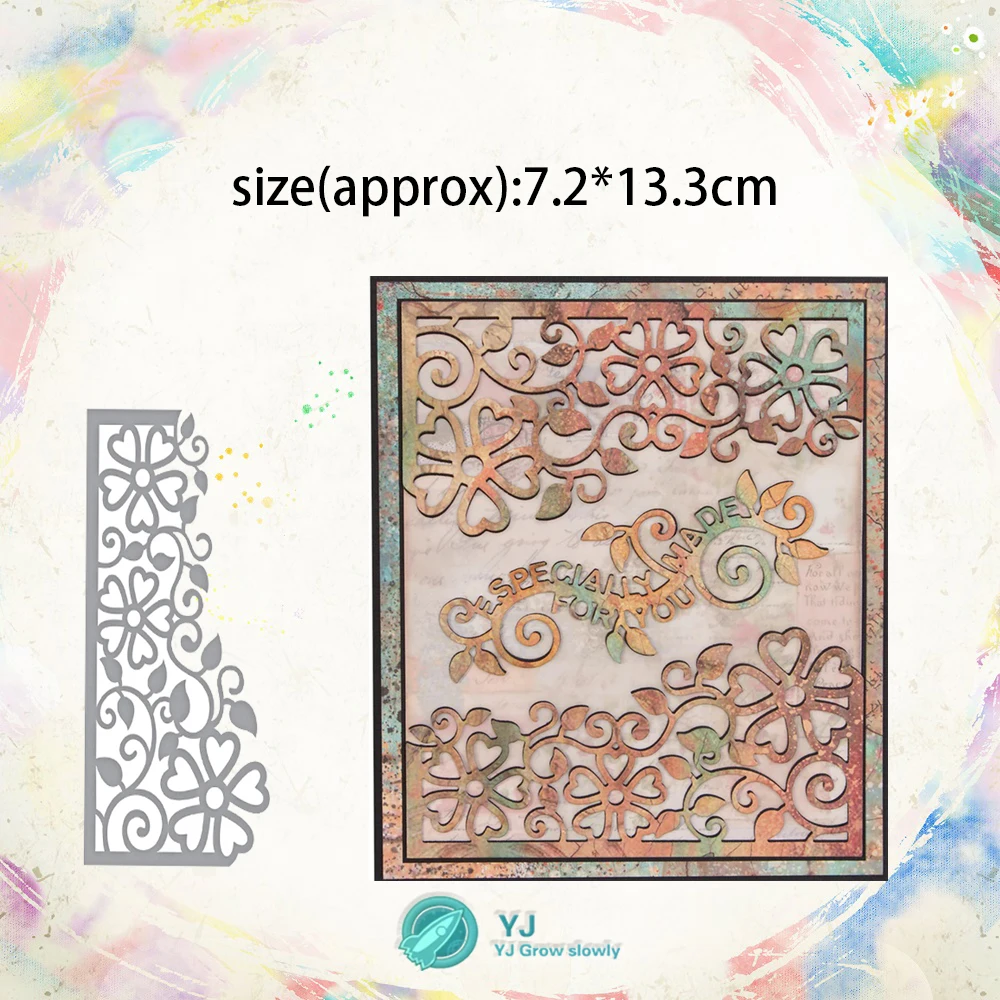 YJ Kant Metalen stansmessen frame craft snijden sterven трафарет для тиснения voor handgemaakte Papieren kaart maken scrapbookin |