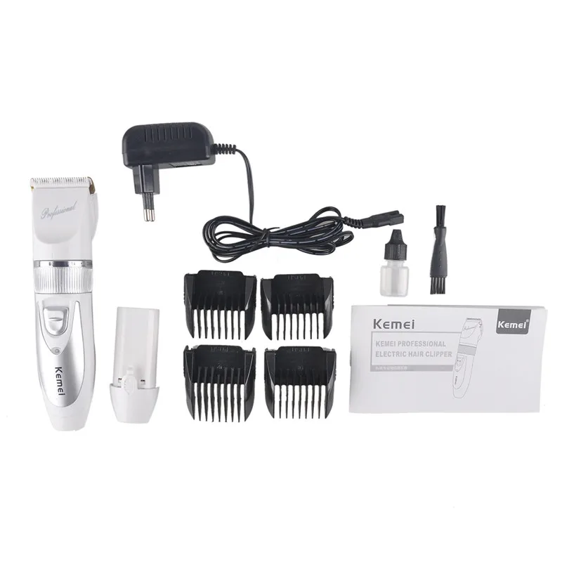 

KEMEI Rechargeable Electric Hair Clipper Barber Scissors Trimmer Grooming Kit with Limit Combs for Adult Baby KM-6688