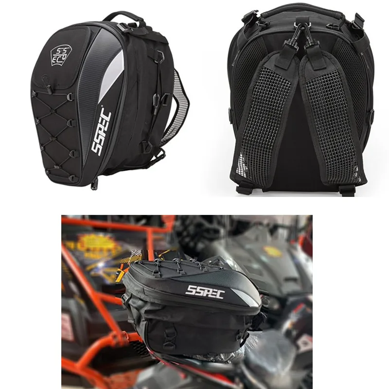 

Free Shipping Motorcycle Rear Seat Bag moto Helmet Bag Multi-function motorbike motor Cross-country shoulder bag waterproof outd