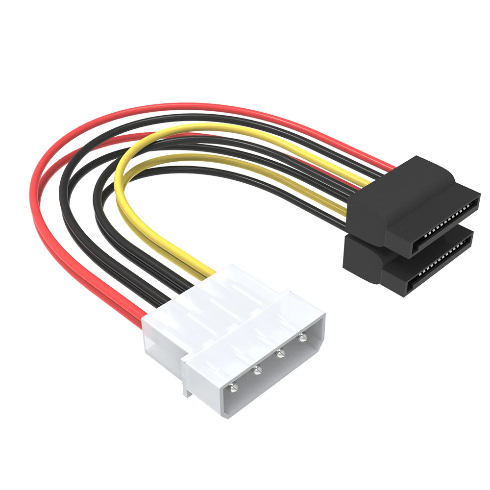 Robotsky 4 Pin IDE Molex Female до 2 из 15 Pin Female Serial ATA SATA адаптер жесткого диска HDD мощность жесткие диски кабель питания