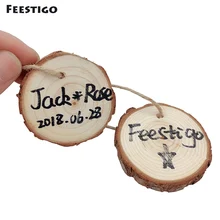 

Feestigo 20PCS 5-6cm DIY Natural Wood Slices For Wedding Birthday Party Decorations Craft Christmas Holiday Hanging Ornaments