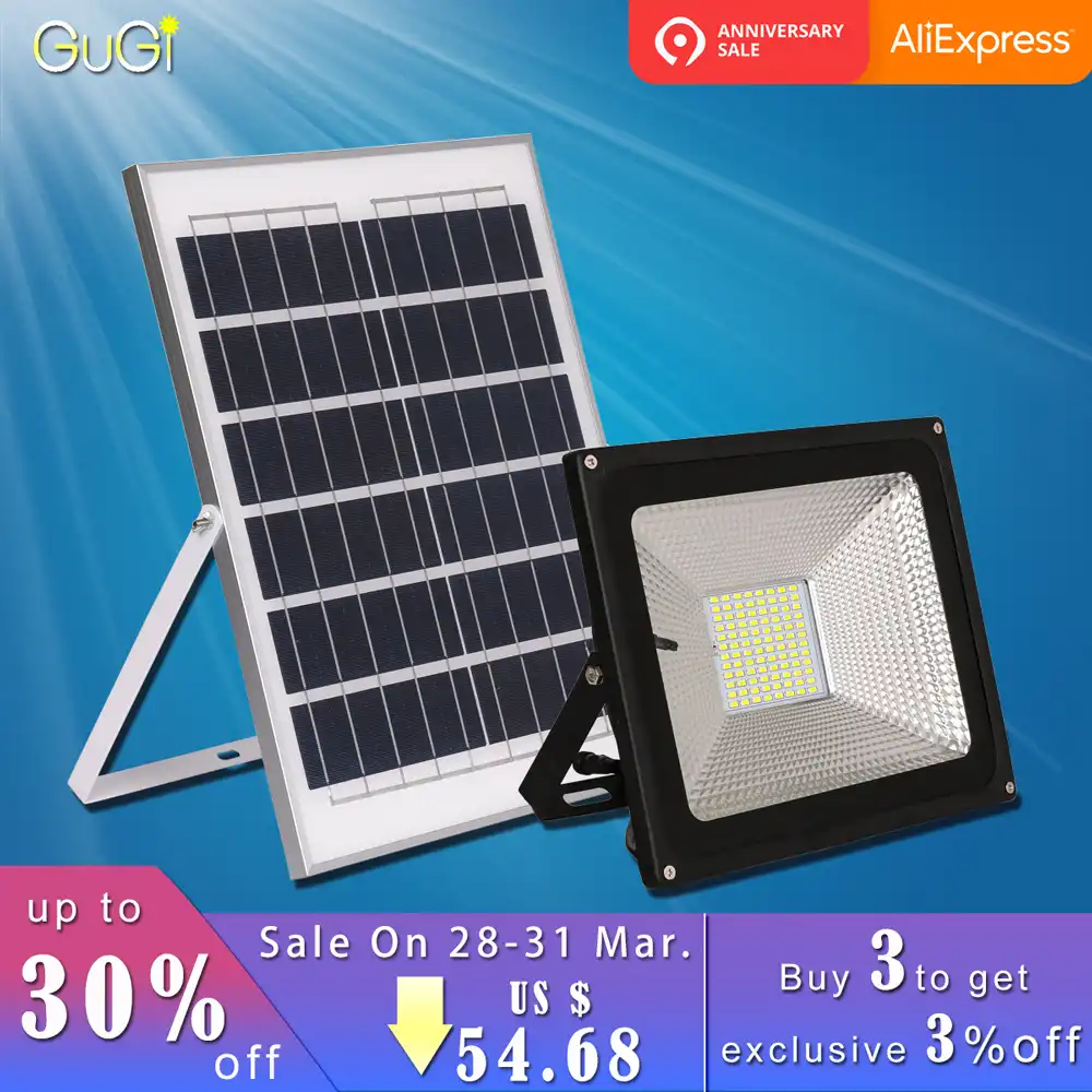 Detail Feedback Questions About Gugi Solar Lamp Solar Led Flood