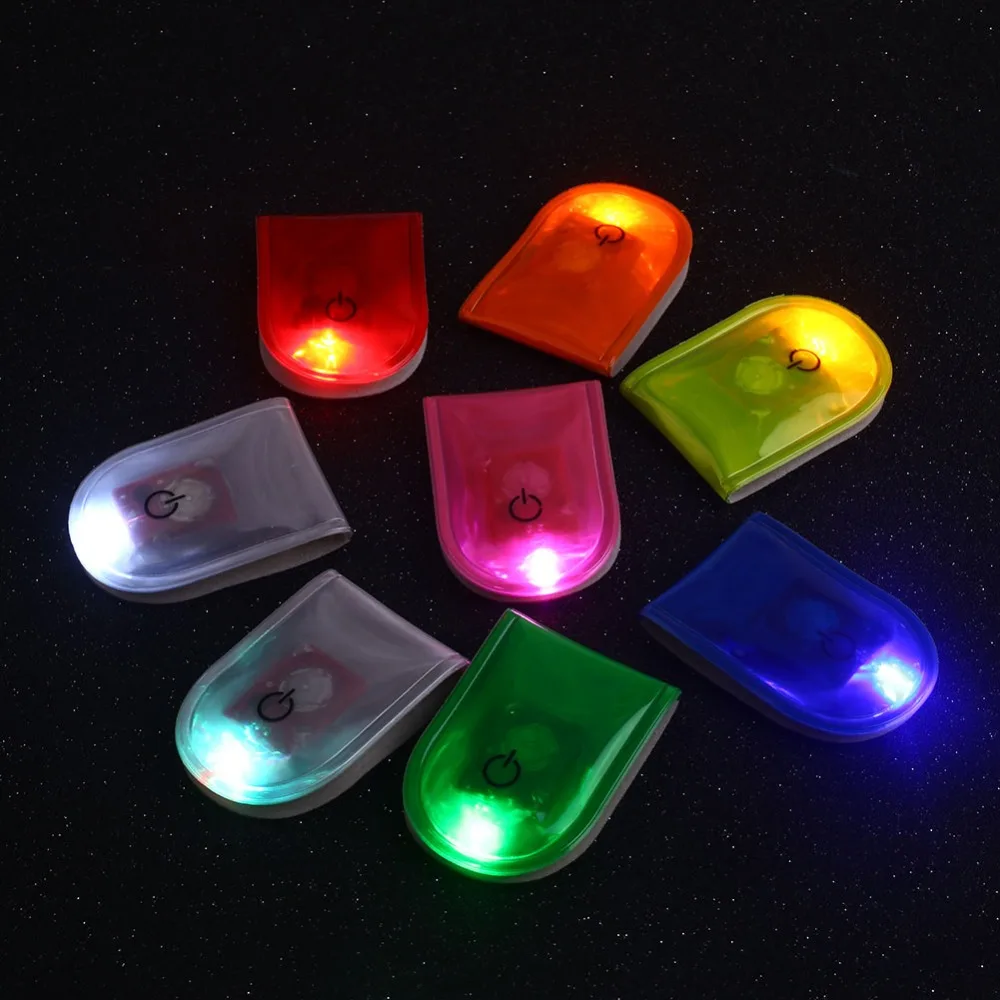 Светодиодный светильник безопасности светоотражающий магнитный зажим креативный ночной ходьба стробоскоп светильник встроенная кнопка батарея гаджет аксессуары