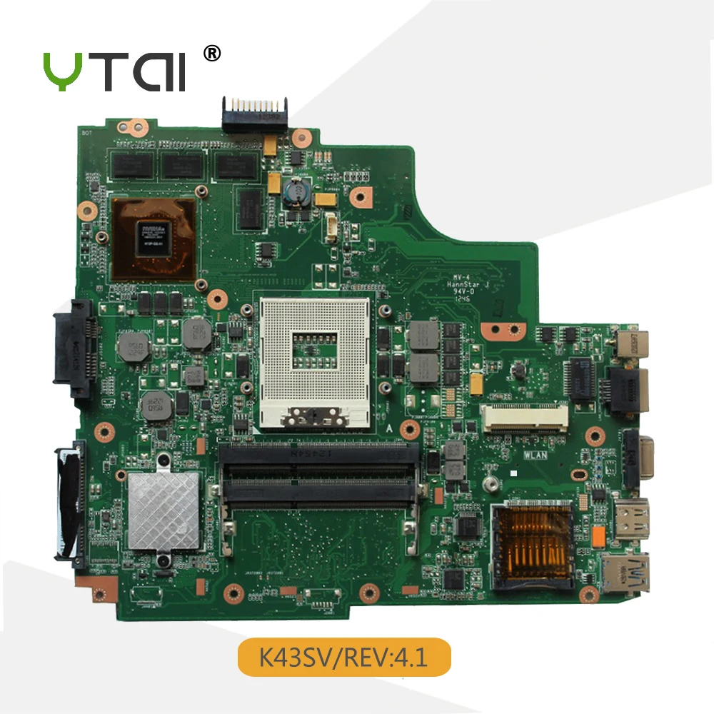 

N53TA Motherboard REV:2.0 2GB For ASUS N53TA N53TK N53T Laptop motherboard N53TA Mainboard N53TA Motherboard test 100% OK