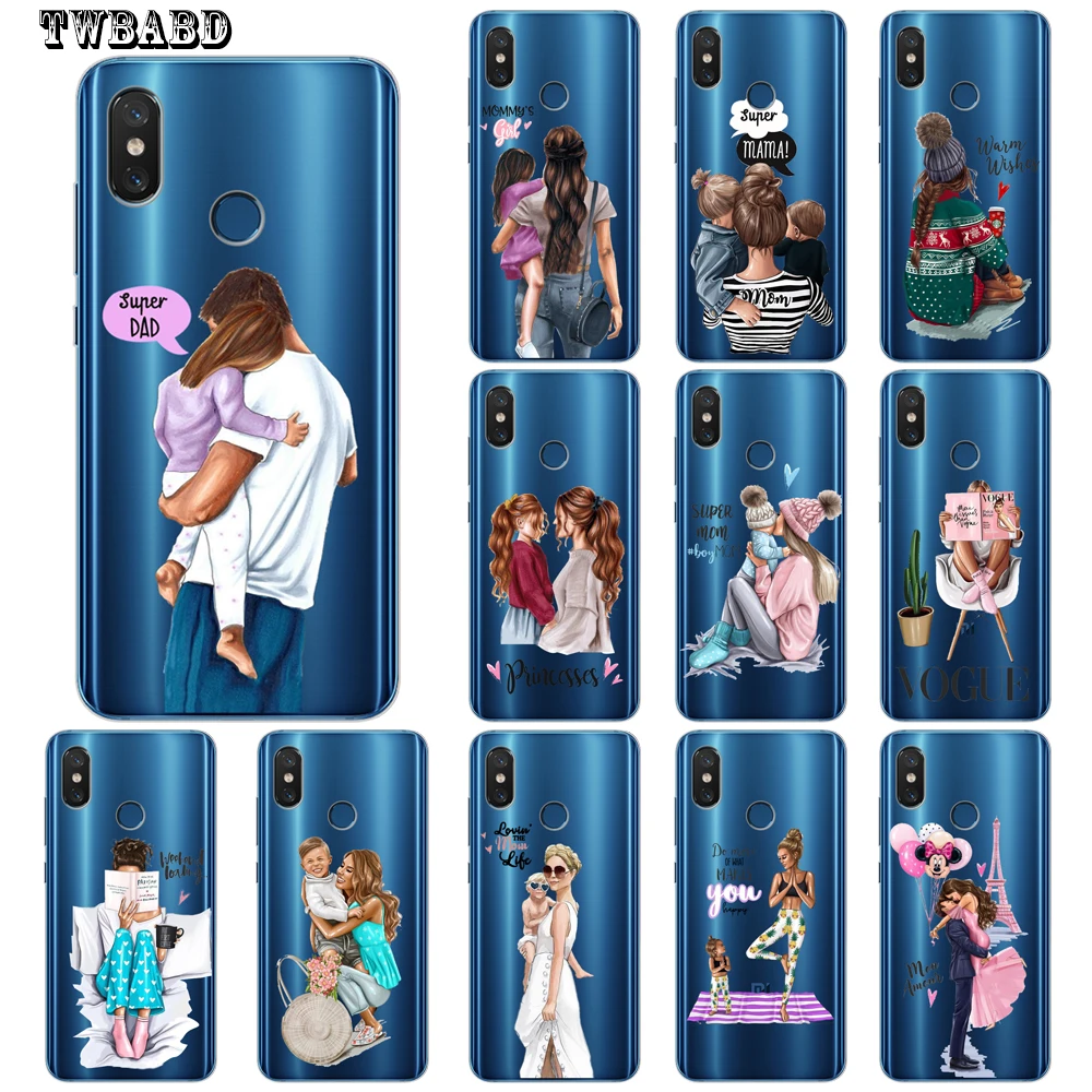Чехол для телефона Super mom Dad Girl Xiaomi Redmi Note 7 4X 4A 5A 5 Plus 6 Pro 6A 6Pro 5X 6X 8 A2 Lite|Бамперы| |
