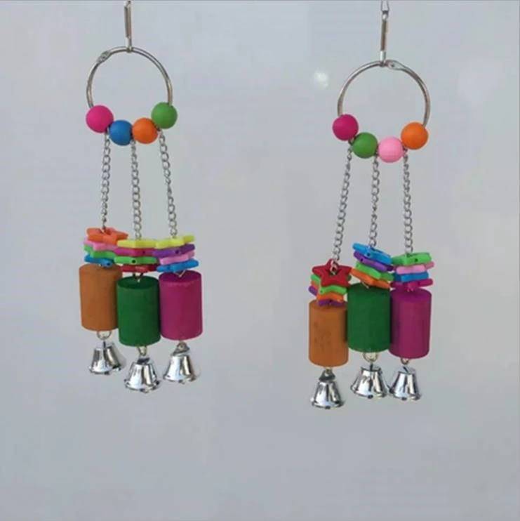 Parrot Supplies Bird Toys Wooden Swing Stand Ladder Bird Cage Accessories D790 photo