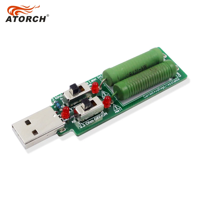 ATORCH USB резистор DC электронная нагрузка с переключателем регулируемый 3 вида тока Емкость батареи напряжение тестер сопротивления разряда