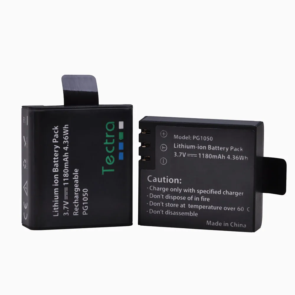4 шт. аккумулятор PG1050 для спортивной экшн камеры SJCAM SJ4000 EKEN H9 H9R H3 H3R H8PRO H8R H8 +