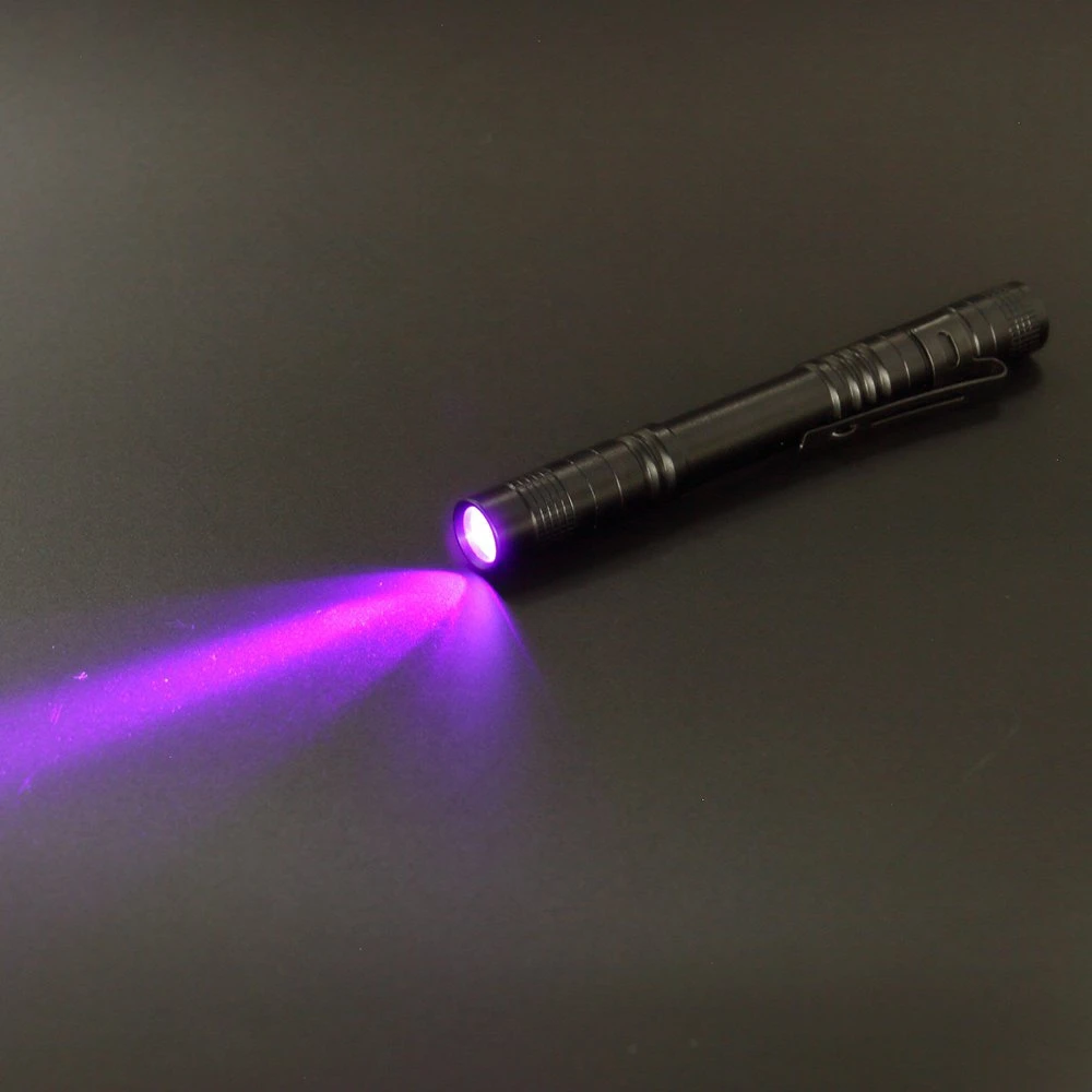 Светодиодный Ультрафиолетовый фонарь УФ Фонарик ZQ X1044 395nm UV Мини светодиодный