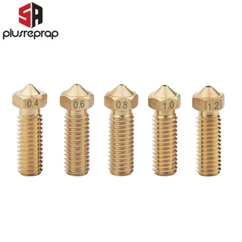

5/10PCS Volcano Mouth Nozzles 0.6/0.8/1/1.2mm for 1.75 or 3mm Filament Lengthen Extruder Supplies 3D Printer Part