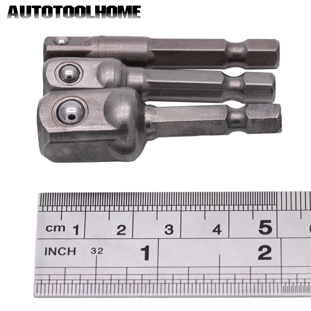 3 шт. 1/4" 3/8" 1/2" Адаптер переходной на Посадочный Присоединительный квадрат