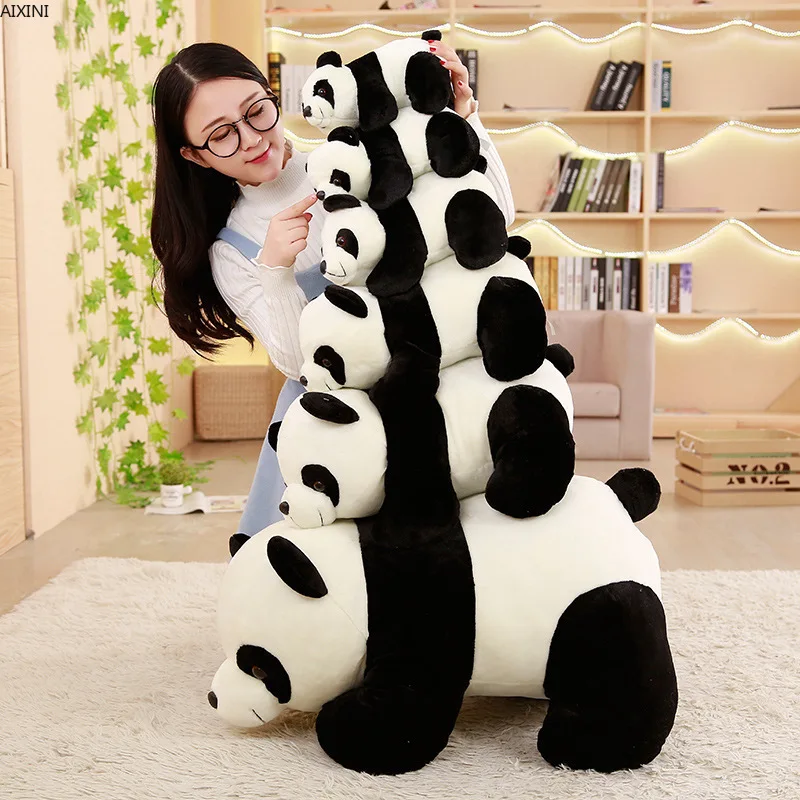 

1Pcs Baby Kawaii Panda Plush Toys for Children Girl Boy Kid Infant Realistic Animal Stuffed Plush Adult Doll Birthday Party Gift