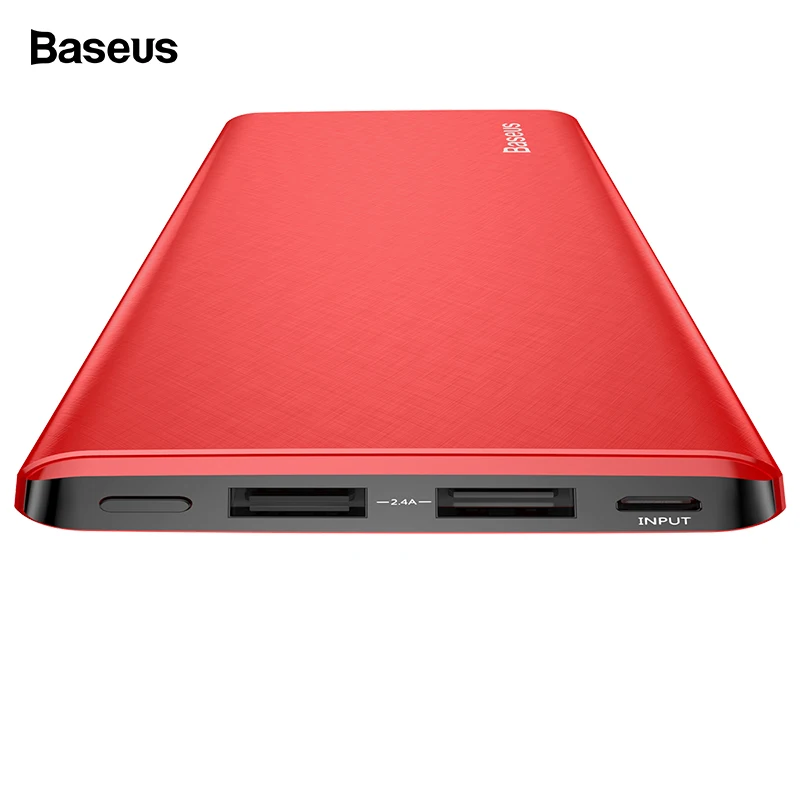 Baseus 10000mAh Power Bank For iPhone Huawei Xiaomi OnePlus Ultra Slim Powerbank Poverbank Mobile Phone External Battery Charger