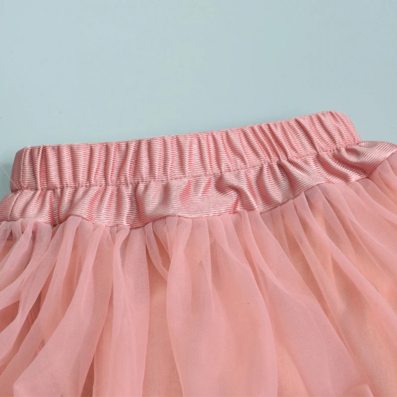 Cielarko/юбки для девочек пышная фатиновая юбка-пачка принцессы розовая детская Одежда для танцев, милые вечерние однотонные юбки-американки для маленьких девочек возрастом от 1 года до 8 лет