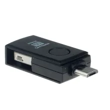 2in1 Micro USB 2.0 OTG Adapter+Micro SD TF Card Reader for Android Phones BK adaptador Drop Shipping MOSUNX Futural Digitale F35