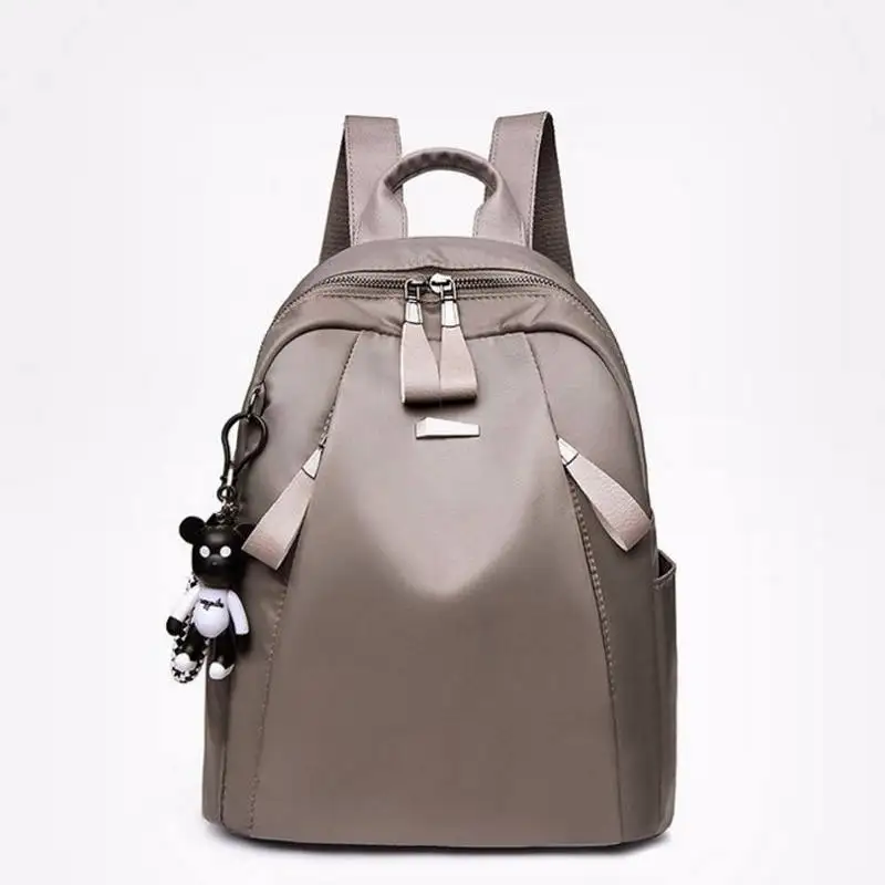 

Women Fashion Solid Preppy Style Bag Backpack Female Korean Oxford Easy Match Packet Teenager Girls' Light Waterproof School Bag