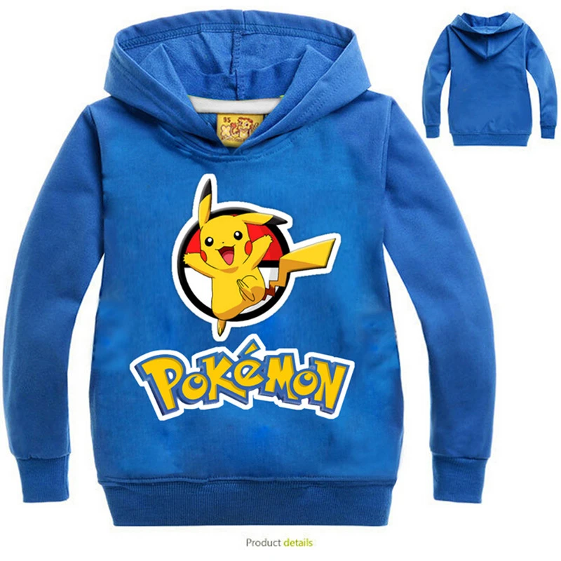 Los hoodies pokemon ir equipo de niños con capucha sudadera con capucha pikachu para niños ropa moleton for kids|boys hoodiesgirls - AliExpress