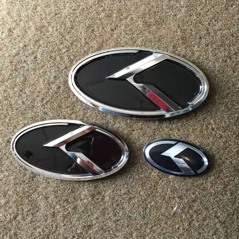 Detail Feedback Questions About 2pcs New Car K Logo Front Rear 2pcs New Car K Logo Front Rear Emblem Badge Sticker For Kia K5 Styling Optima