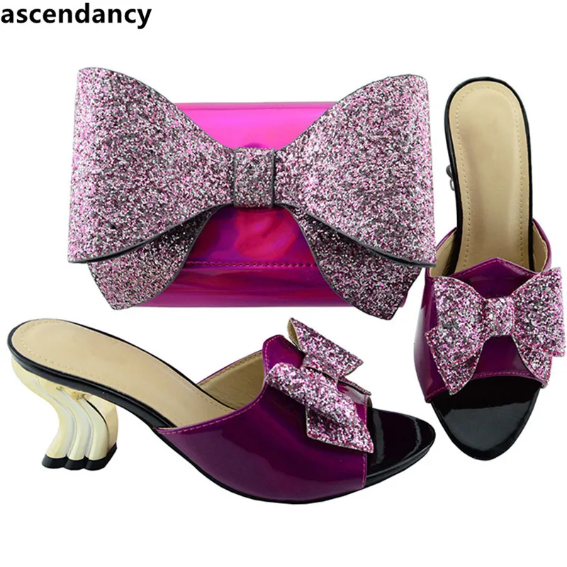 Mariage Sac De À Décoré Dernière Avec Sacs Dames rouge bleu Noir Pour Partie Royal rose Africain Conception Et Italiennes Chaussures Correspondre Strass Ensemble or argent champagne xvp8n68qaw