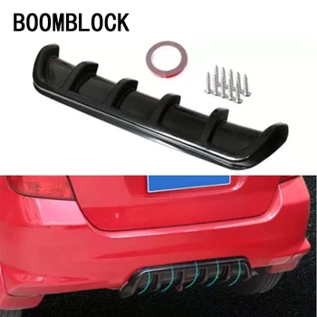 

Car-Styling Car Fin Shark Style Universal Rear Bumper ABS Stickers for Peugeot 407 Citroen C5 Honda Civic Accord CRV Lada Vesta