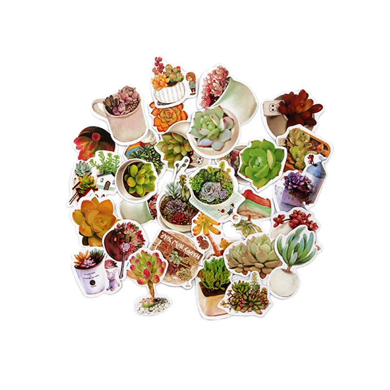 

Cartoon Food Flowers Plant Mini Scrapbooking Stickers DIY Decoration Diary Envelope Stationery Memo Sticker School Supplie