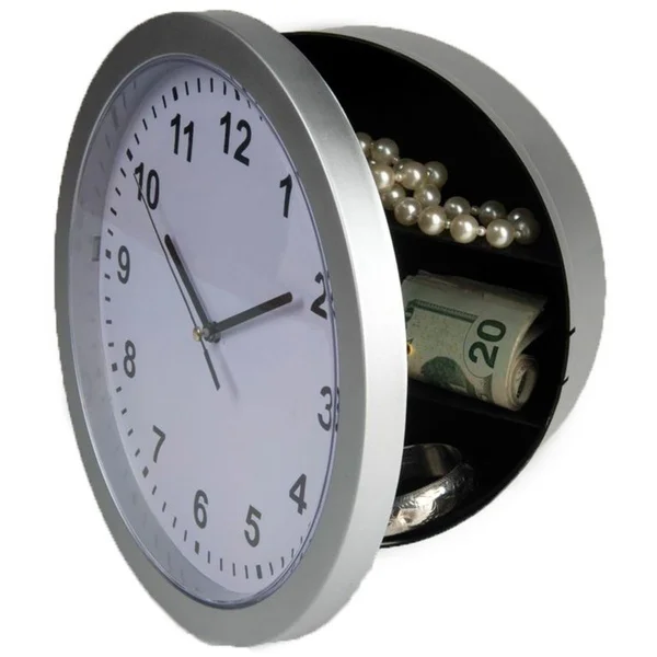 Hidden Wall Mountable Clock Safe Security For Valuables (Journey's Edge