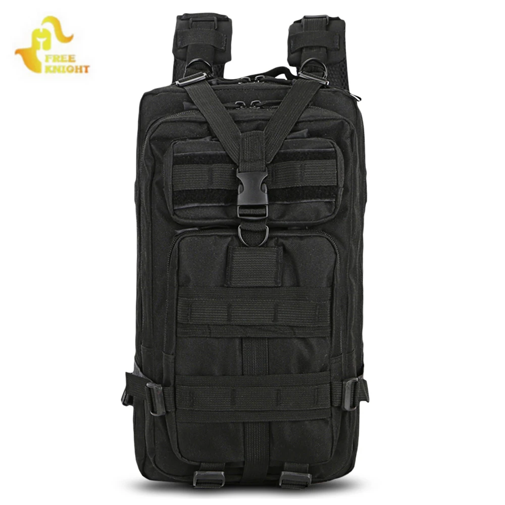 Men Military Tactical Backpack 25L 3 Day Assault Pack Army 600D Molle Bug Out Bag Trekking Camping Hiking Outdoor Small Rucksack