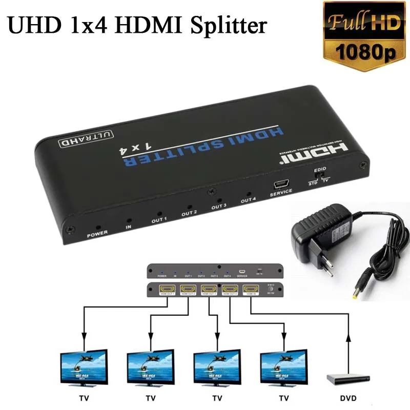 Aliexpress.com : Buy 1x4 UHD V2.0 HDMI Splitter HDMI audio