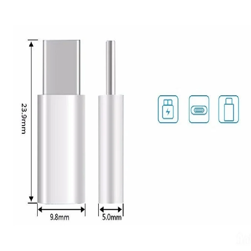 Переходник с USB C на Micro OTG кабель Type конвертер для Macbook Samsung Galaxy S8 S9 Huawei p20 pro p10