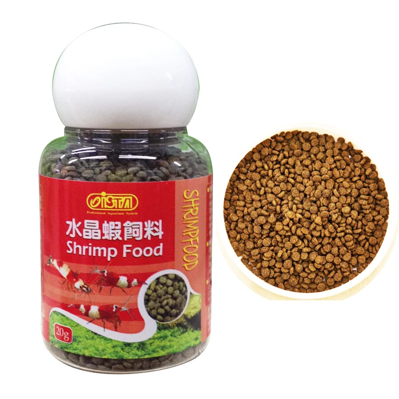 ISTA Aquarium Fish Food Crystal Shrimp Food Rich in Chitosan Calcium Minerals Spirulina for