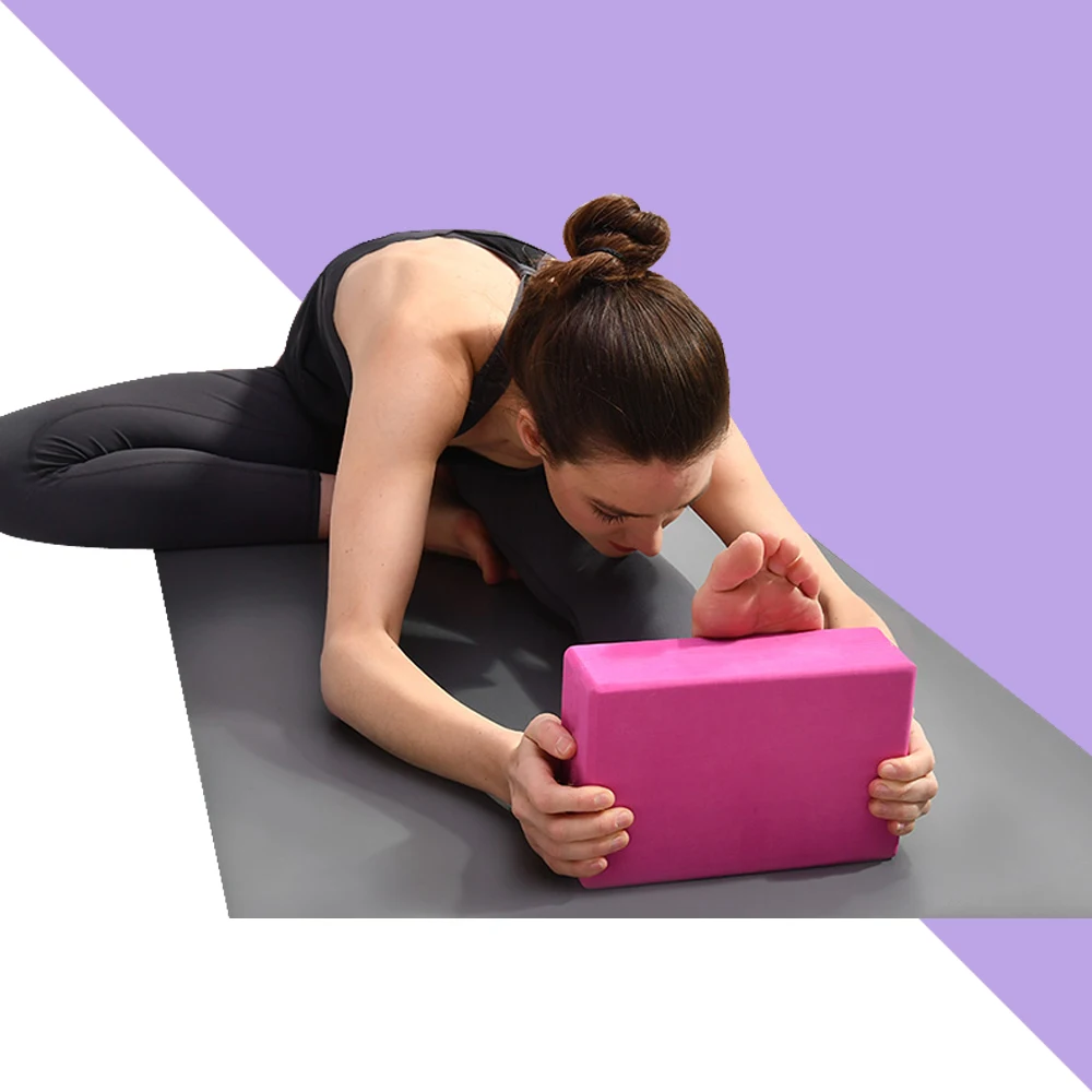 

Yoga Block with High Density EVA Foam Brick Provides Stability Balance & Support, Improve Strength and Deepen Poses
