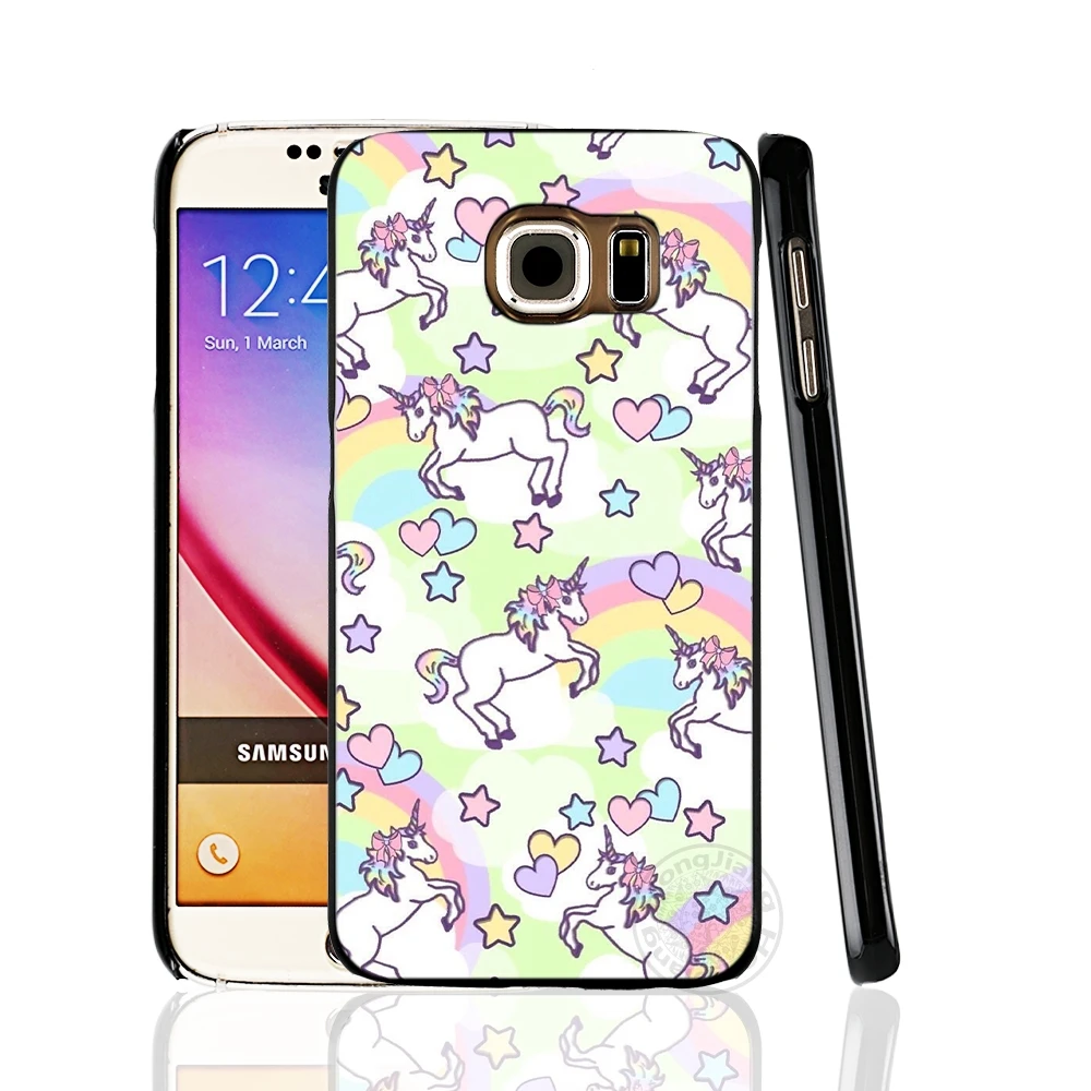 HAMEINUO милый Единорог динозавр Радуга сотовый телефон чехол для Samsung Galaxy S7 edge PLUS S8 S6