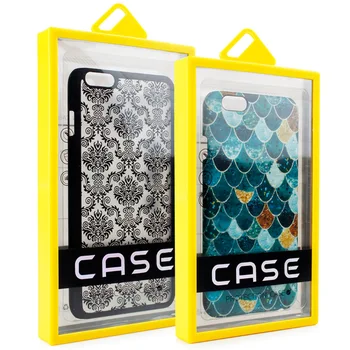 

KJ-560 150pcs NEW STYLE Wholesale Package BOX Cellphone Shell Clear Transparent PVC Plastic Packaging Box for iPhone6S/6S plus