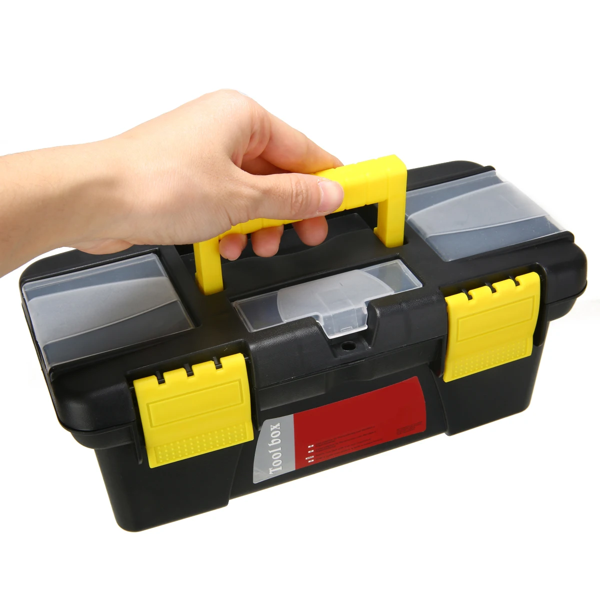 1 шт. портативный пластиковый ящик для инструментов пигментная краска коробка для хранения ручной двойной слои коробки ремонт инструмент