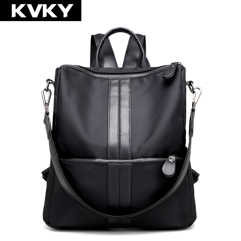 KVKY Брендовые женские рюкзаки школьные сумки на плечо нейлоновые