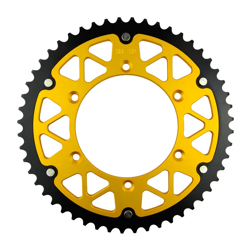 Мотоцикл Запчасти Сталь алюминиевые композитные 45~ 52 Задняя звездочка для SUZUKI DR350 DR250 DRZ250 DRZ400E DR350SE DRZ400S DRZ400SM - Цвет: 52T