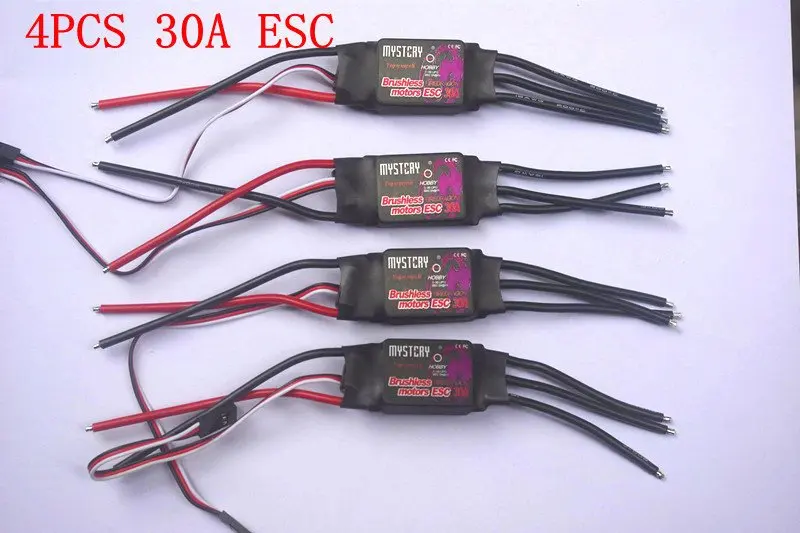 

4X 30A Build-in BEC 2A Brushless ESC Hobbywing Program Quad-Rotor Multi RC Heli
