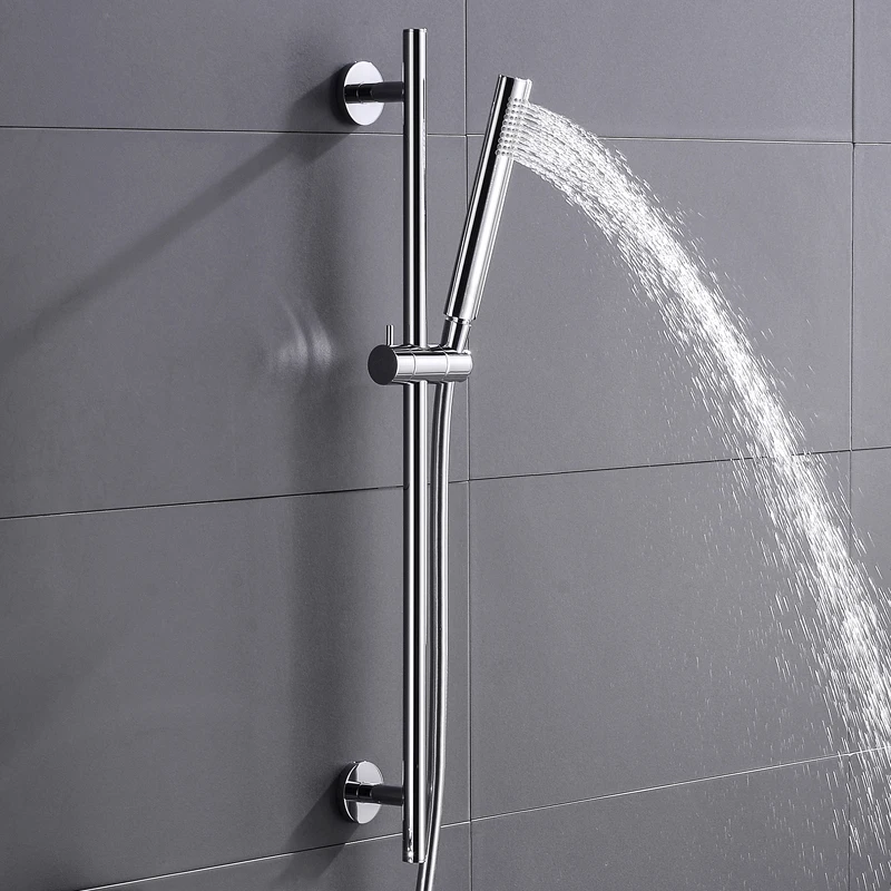 All Brass Hand Held Shower Slide Bar Wall Mount Sliding Bars Hand