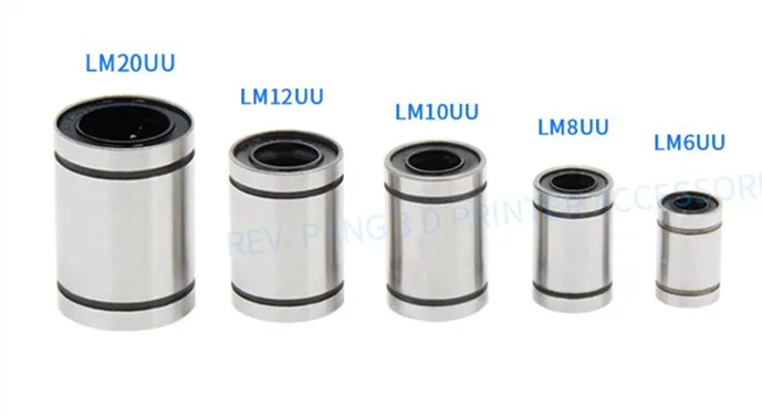 10 шт./лот LM3UU LM6UU LM8UU LM10UU LM12UU LM20UU линейная втулка 8 мм ЧПУ линейные подшипники для
