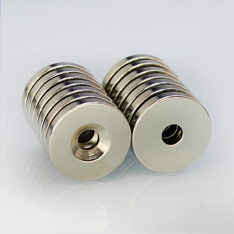 20pcs N50 Strong Disc Neodymium Rare Earth Countersunk Magnets 15 x 3mm Hole 3mm