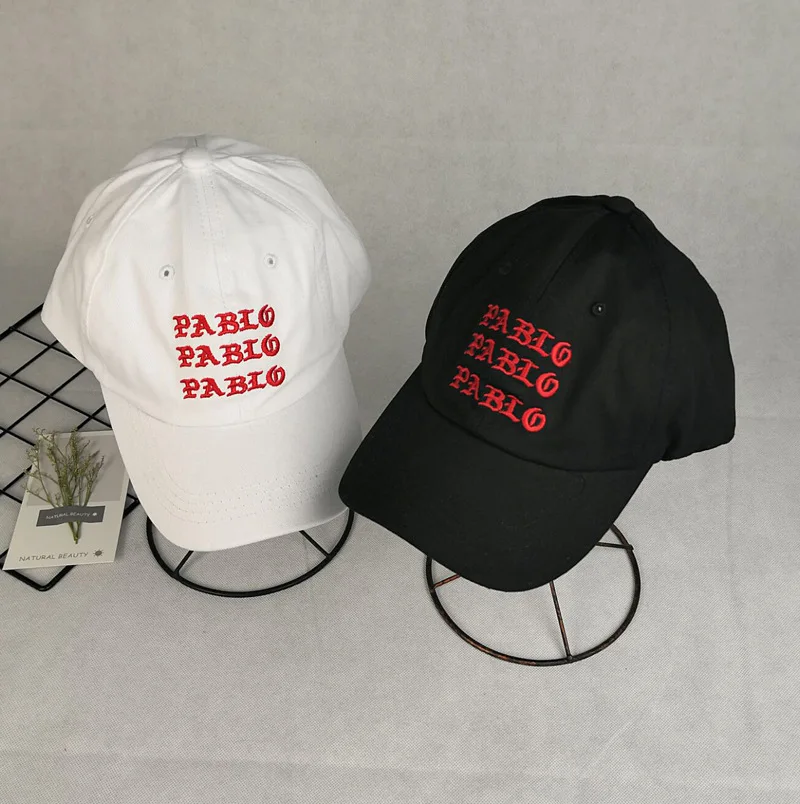 Women Men PABLO Cap Fashion Letter Embroidered Baseball Caps Unisex Solid Cotton Snapback Hat Male Female Hip Hop Hats CP0040 (6)