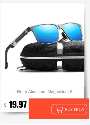 Винтажные Поляризованные солнцезащитные очки, мужские роскошные дизайнерские алюминиевые магниевые солнцезащитные очки, мужские водительские солнцезащитные очки с коробкой