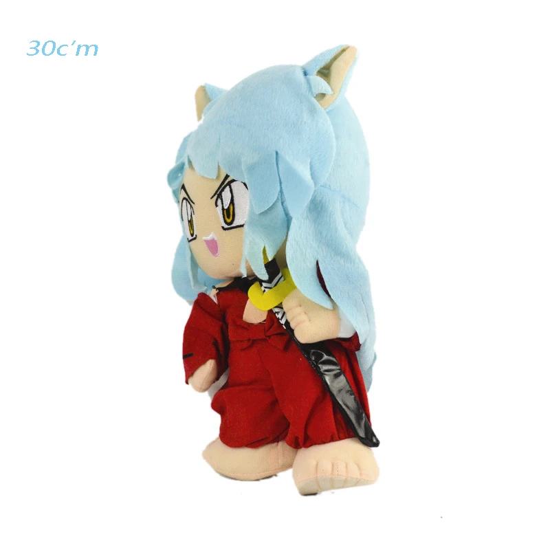 

[New] Inuyasha figure anime Kagomel plush toy cute doll cartoon anime peripheral toy gift for baby