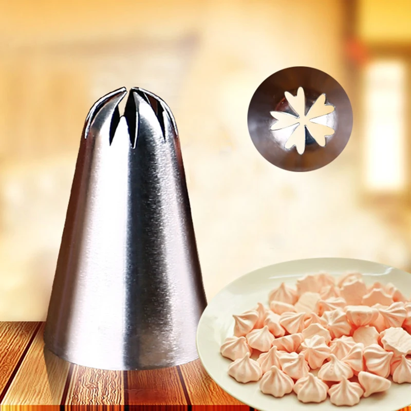 

Stainless Steel Sakura Flower Pastry Tip Tube Decorating tool Icing Piping Nozzles Fondant Cup Cake Baking Tools