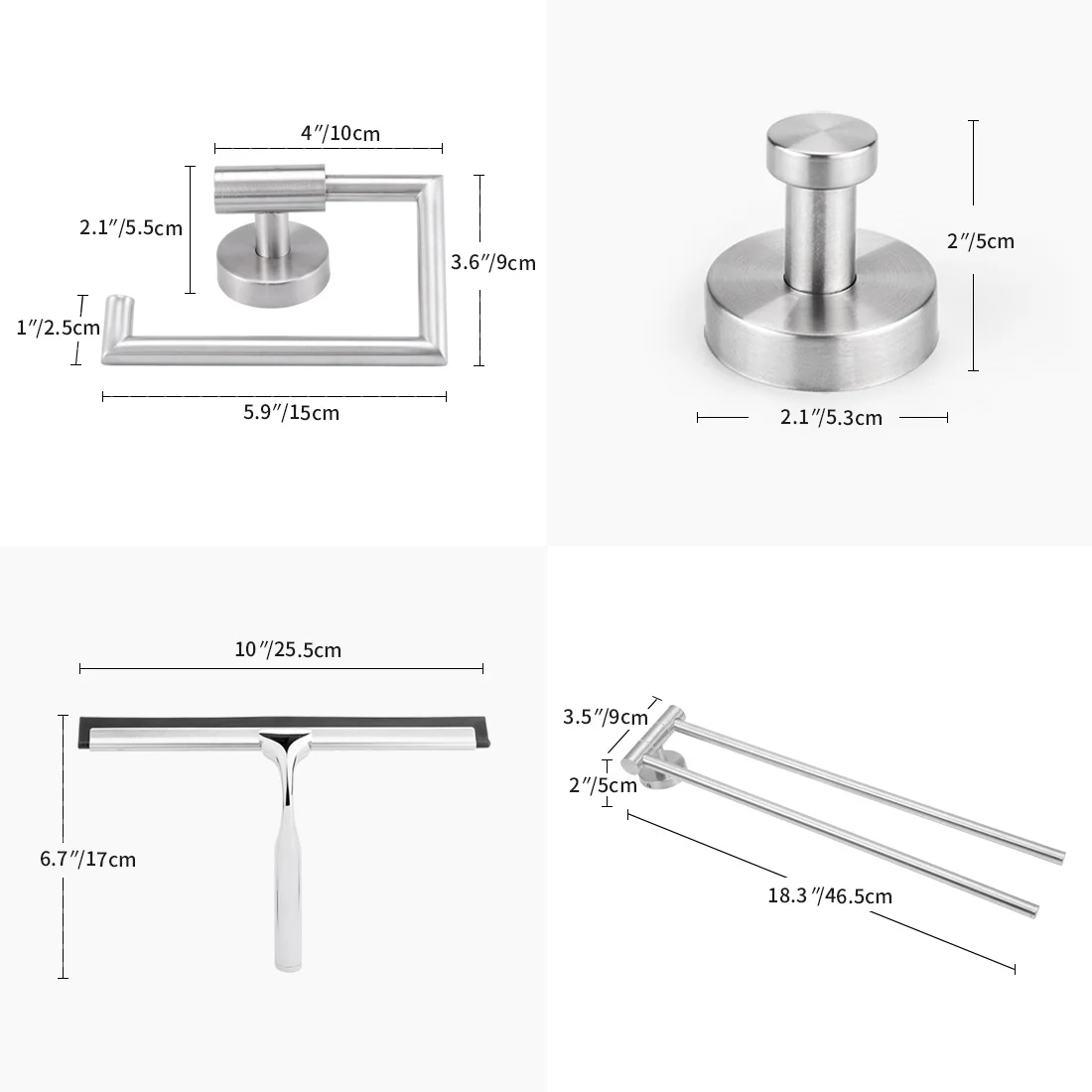 Smartloc набор аксессуаров для ванной комнаты из нержавеющей стали, держатель для туалетной бумаги, крючок для полотенец, вешалка для полотенец, настенный держатель