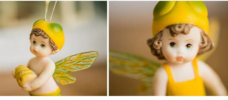 Мультфильм мини летающий цветочный Сказочный миниатюрный бонсай Статуэтка ремесло DIY кукольный домик украшение садового орнамента игрушки