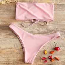 Купальник с высокой талией, комплект бикини для женщин, бандо, бандаж, wimwear, Женский комплект бикини, пуш-ап, бразильский купальник, пляжная одежда, купальник