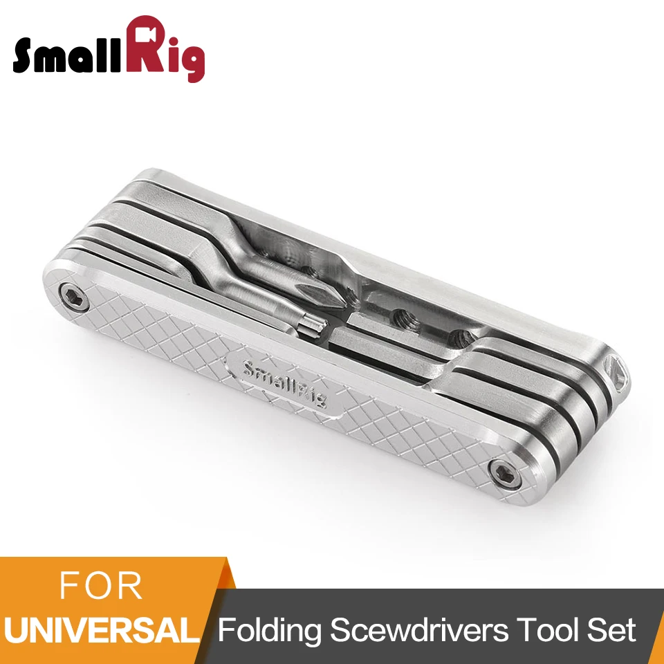 

SmallRig Folding Tool Set with Screwdrivers Allen Wrenches Slotted Screwdriver And Torx T25 Driver Tools - 2213