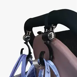 2 шт. вешалка для детской одежды Детские сумки крючки для прогулочных колясок коляска вращаться на 360 градусов крюк для корзины аксессуары
